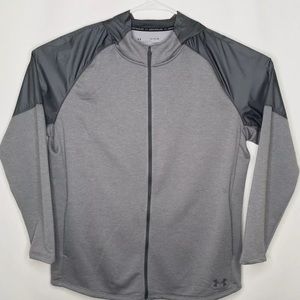 NEW Under Armour Mk1 Terry Mens Hoodie Jacket Gray